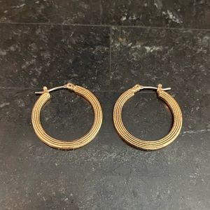 Ralph Lauren Antique Gold hoop earrings